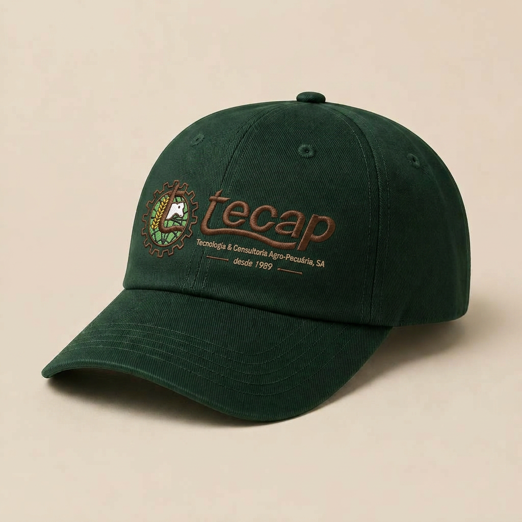 Produtor moçambicano com boné TECAP