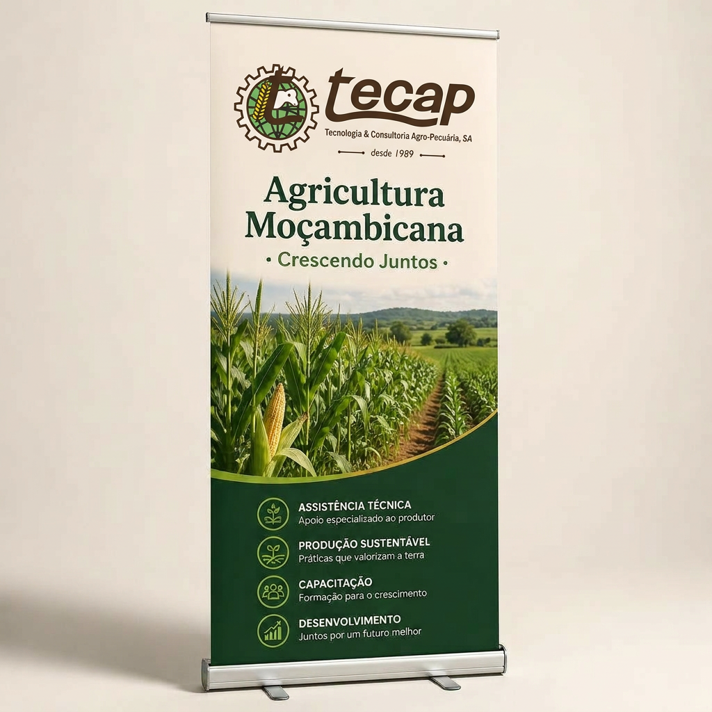 Roll-up flex banner TECAP no stand